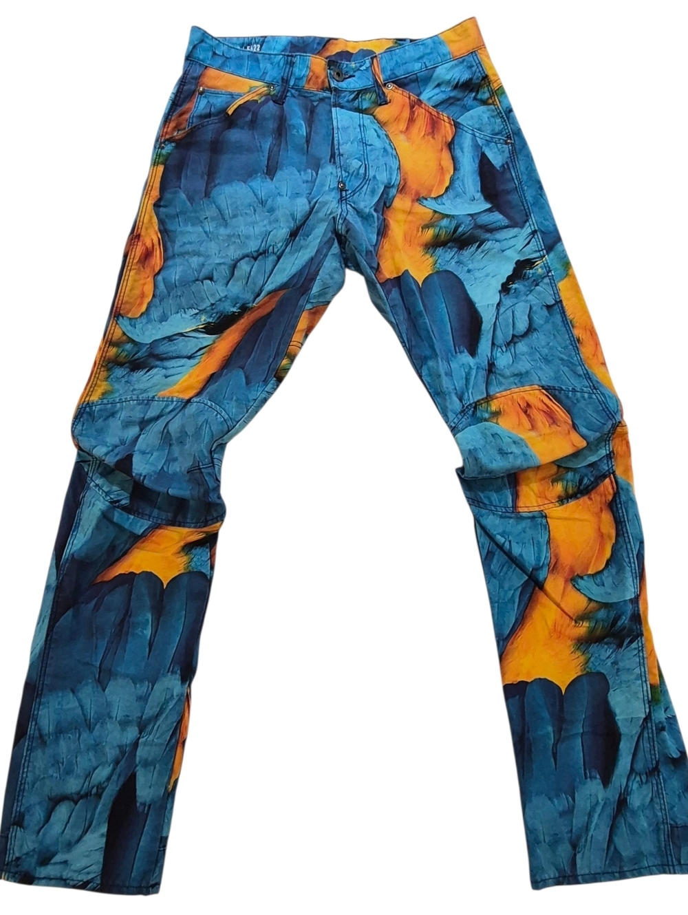 G Star Raw 5622 3D Tapered Pharrell Williams Jeans W29 L32 (30) Macaw Print